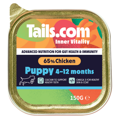 Tails Inner Vitality Dog Puppy Chicken Tray 150g