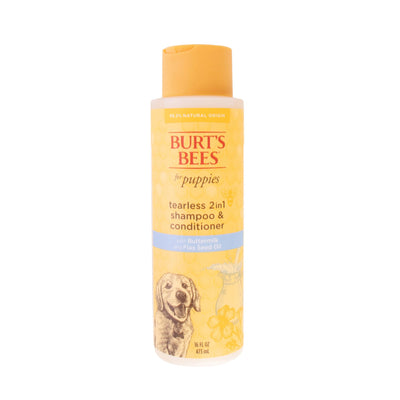 Burts Bees Tearless 2in1 Shampoo & Conditioner For Puppies With Buttermilk & Linseed Oil 473ml