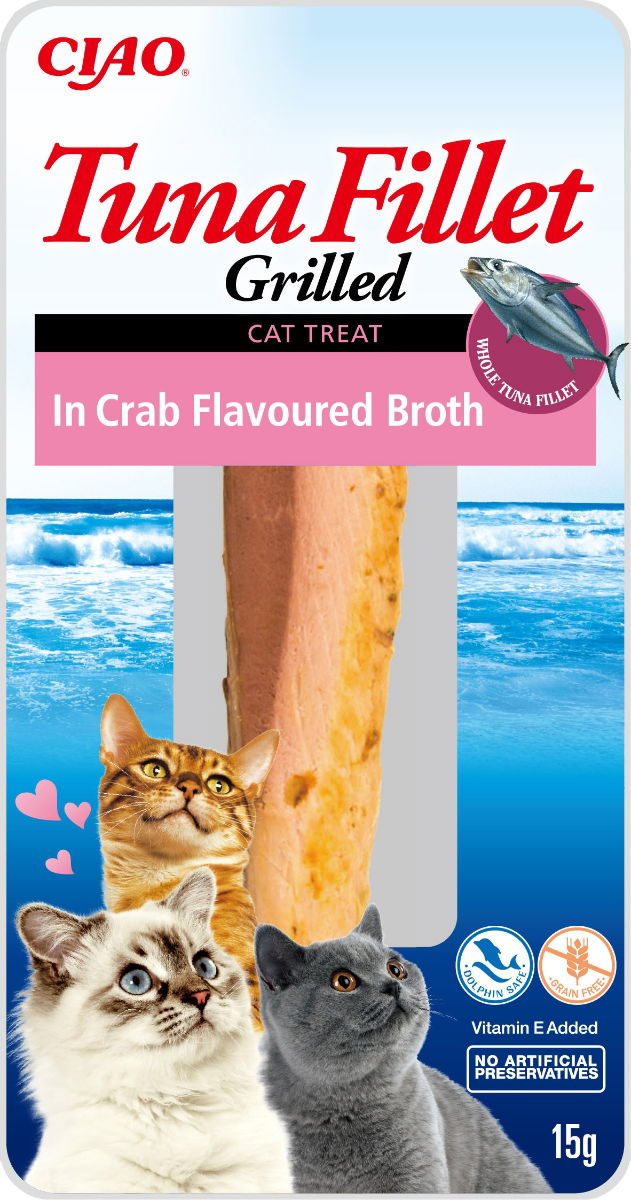 Churu Grilled Tuna in Crab Flavoured Broth Cat Treat 15g