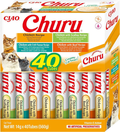 Churu Box Chicken Variety Cat Treats 40x14g