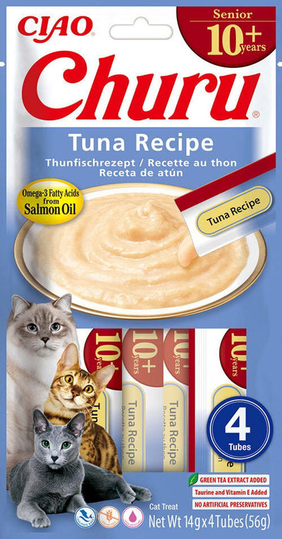 Churu Senior Tuna Recipe Cat Treats 4x14g
