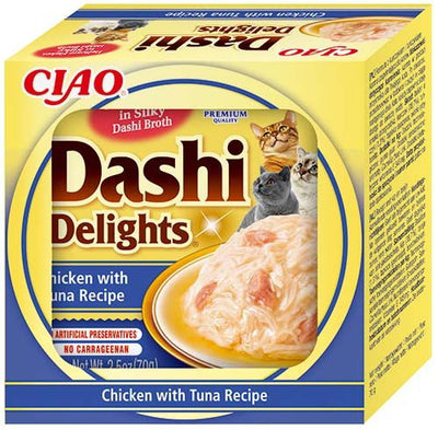 Dashi Delights Chicken with Tuna Recipe Cat Treat 70g x12