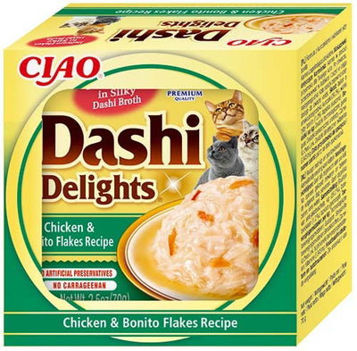 Dashi Delights Chicken & Bonito Flakes Recipe Cat Treat 70gx12
