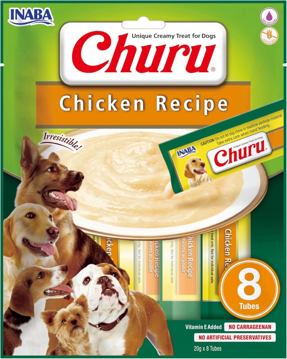 Churu Chicken Recipe Dog Treats 8x20g