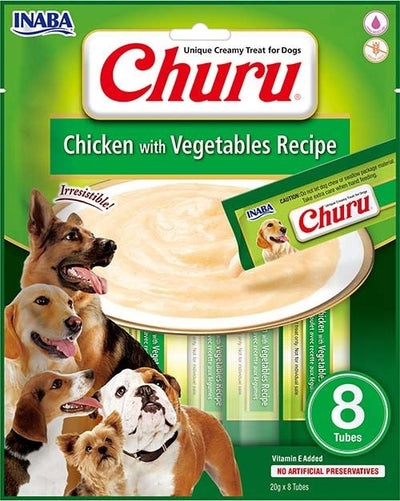 Churu Chicken with Vegetables Recipe Dog Treats 8x20g