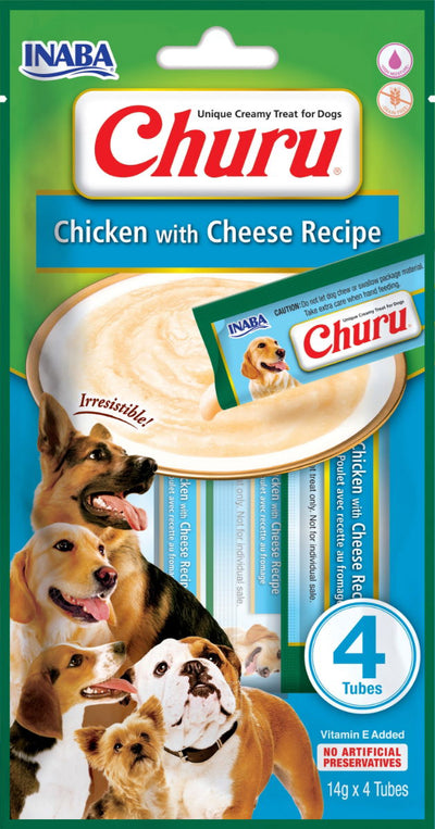 Churu Chicken with Cheese Recipe Dog Treats 4x14g