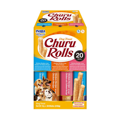 Churu Rolls Rolls Variety Dog Treats 20x12g