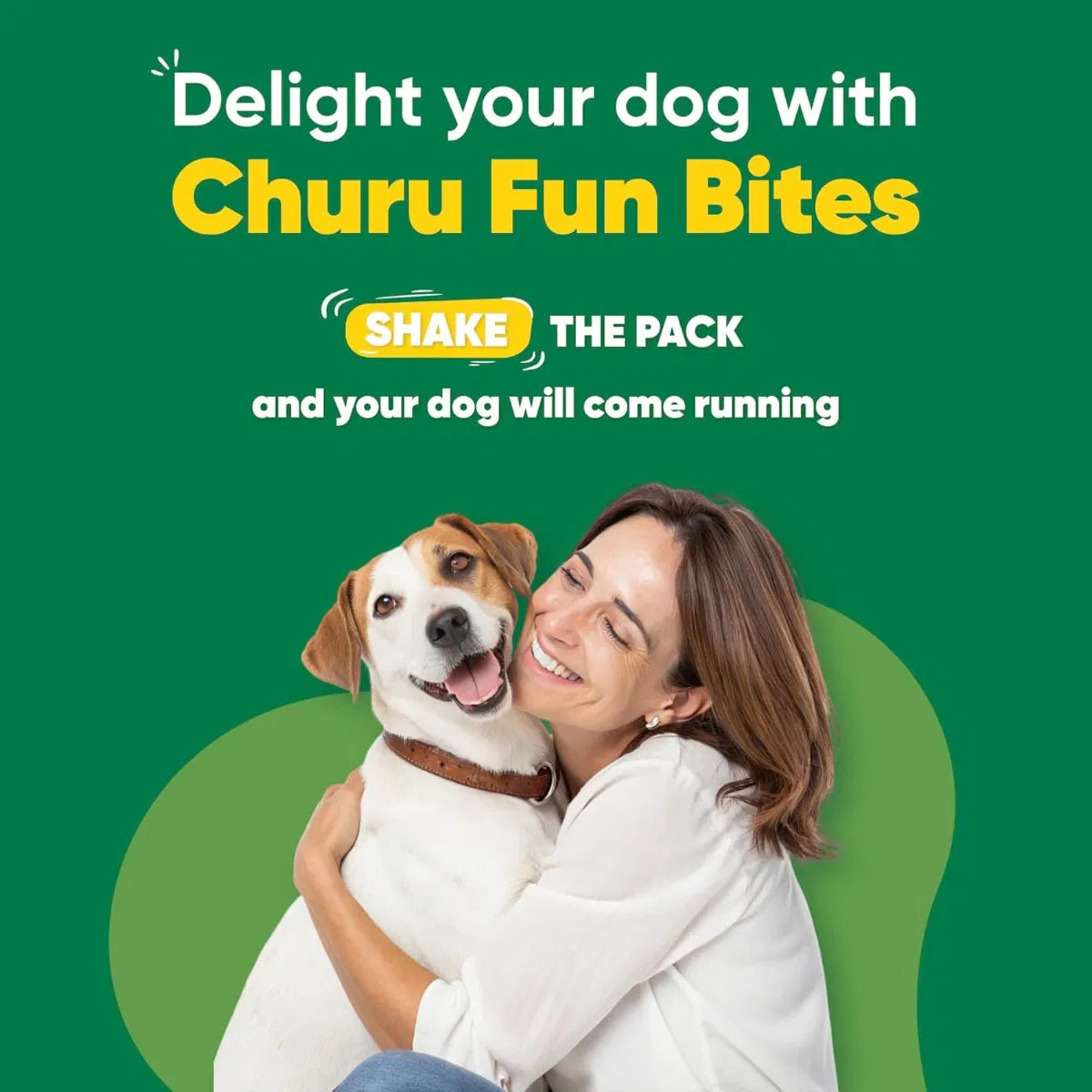 Churu Fun Bites Wraps Chicken with Pumpkin Recipe Dog Treats 8x12g