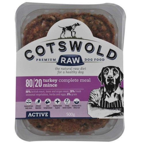 Cotswold Raw Active Mince Turkey 500G