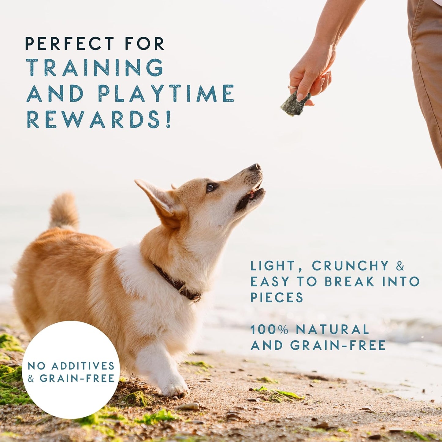 Elkwood 100% Natural Cod Fish Skin Strips for Dogs 120g