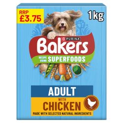 Bakers Adult Dog Complete Superfoods Chicken & Veg 1kg
