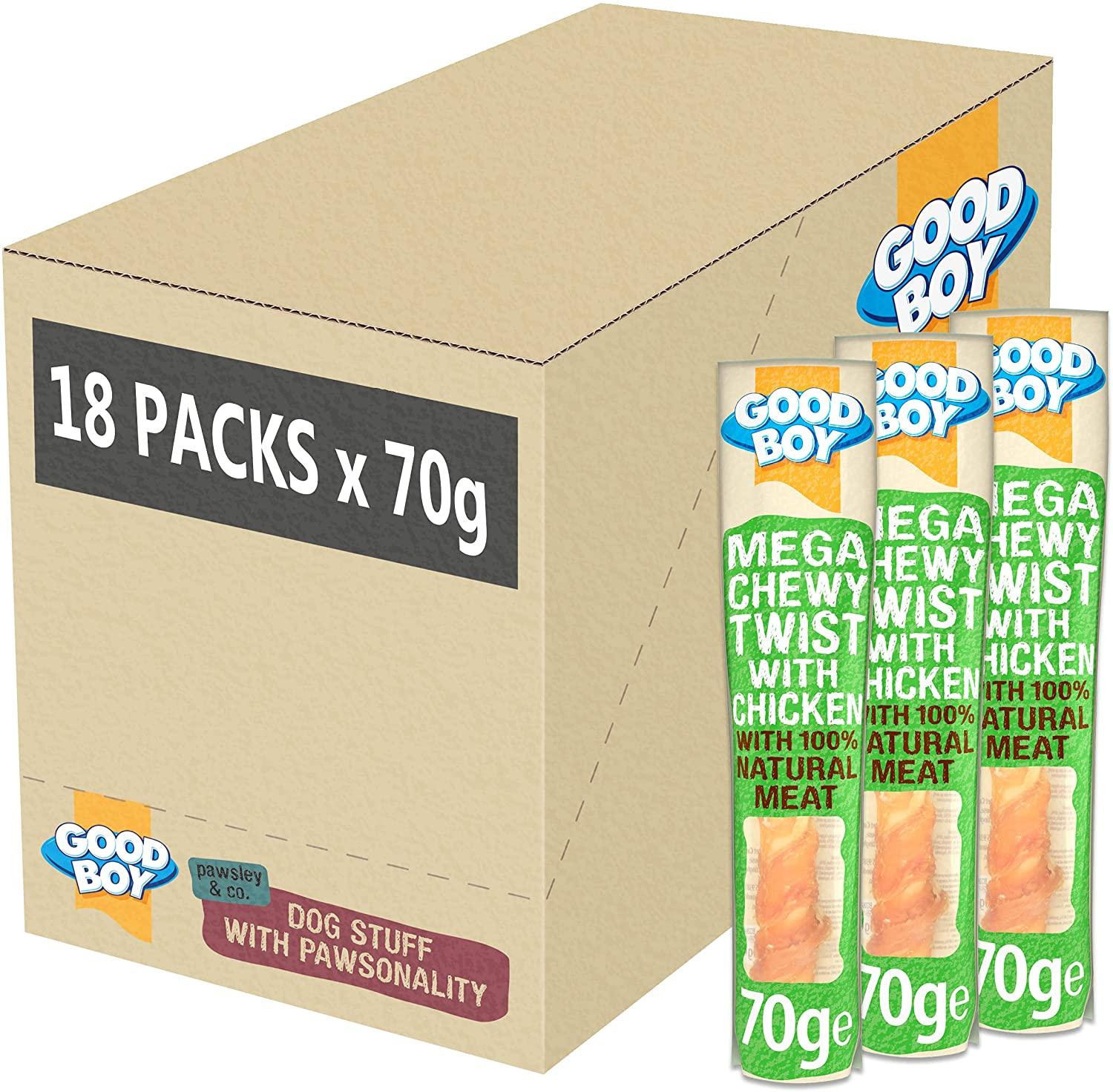 Good Boy Pawsley Mega Chewy Twist Chicken 70g - Ormskirk Pets