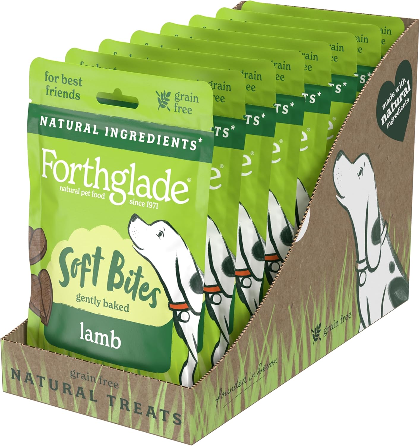 Forthglade Soft Bite Grain Free Lamb Treat, 90g x 8