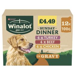 Winalot Pouches Sunday Dinner In Gravy 12x100g