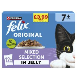Felix Pouches 7+ Senior Cat Original Mixed Selection 12pk