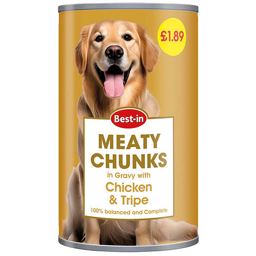 Best-In Dog Meaty Chunks Chicken & Tripe 6x1.2kg
