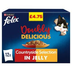 Felix Pouches Doubly Delicious Countryside Collection In Jelly 12x85g