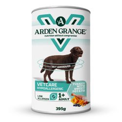 Arden Grange Wet Dog Food VetCare Hypoallergenic Hydrolysed Chicken with Sweet Potato 6x395g