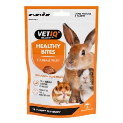 Vetiq Healthy + Hairball Relief Small Animal Treats 30G