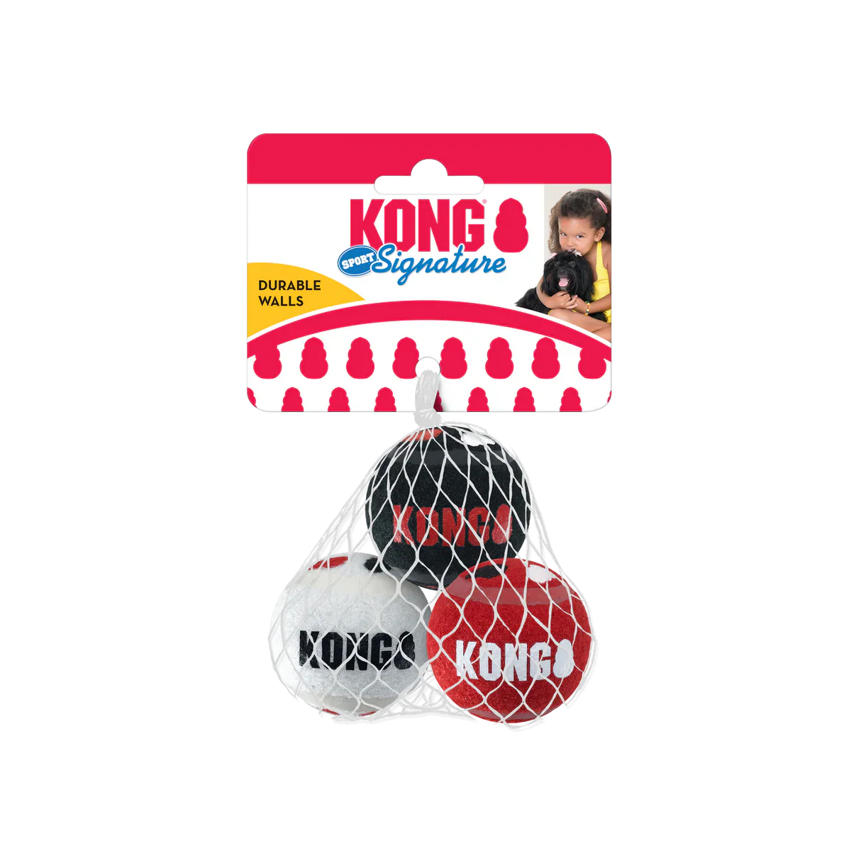 Kong Signature Sport Balls 3 Pack Small
