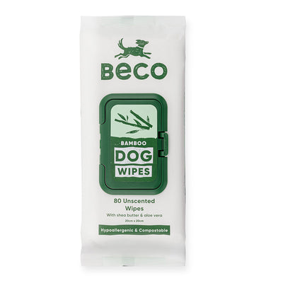 Beco Bamboo Unscented Dog Wipes 80'S