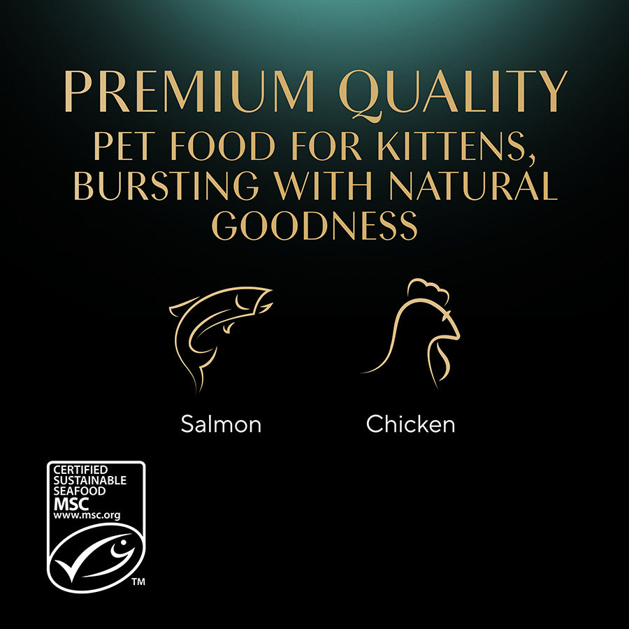 SHEBA Mixed Selection Kitten Wet Cat Food in Gravy 40 Pack, 85G