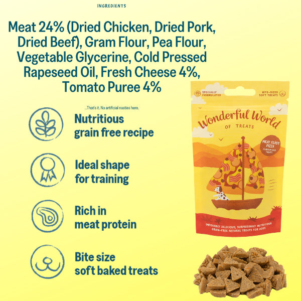 Wonderful World Of Treats Meatfeast Pizza 50G