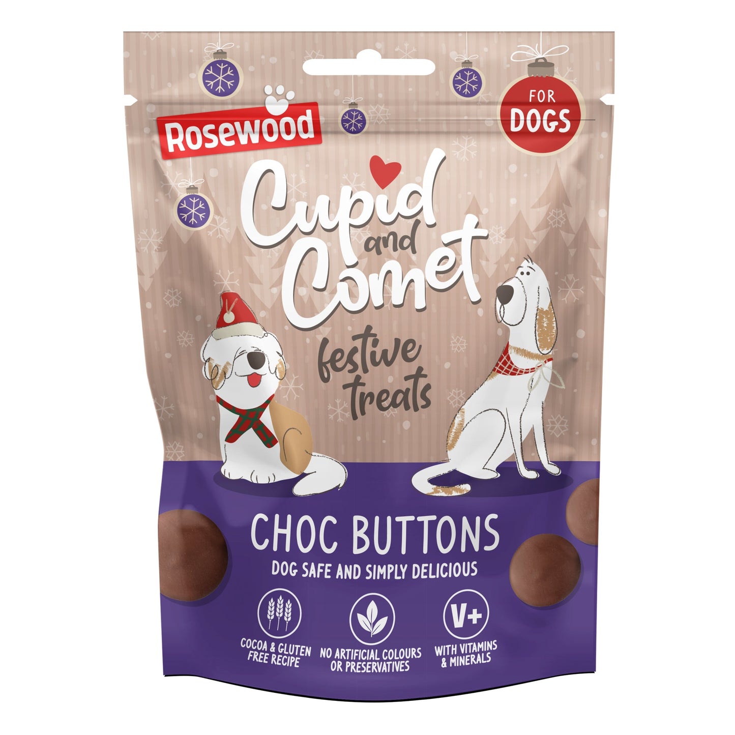 Rosewood Choc Buttons 150G