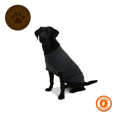 Ancol Charcoal Cable Knit Jumper S - Ormskirk Pets