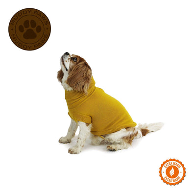Ancol Mustard Cable Knit Jumper XS - Ormskirk Pets
