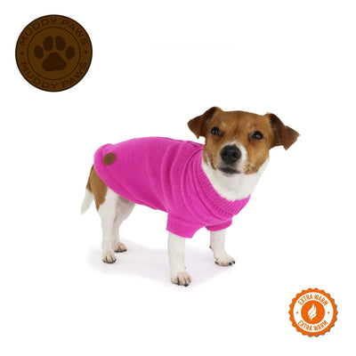Ancol Pink Cable Knit Jumper XS - Ormskirk Pets