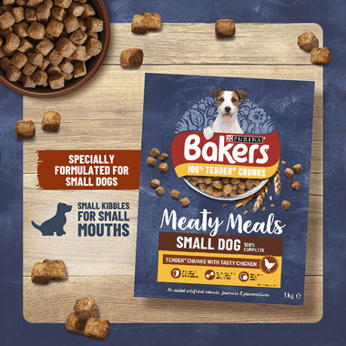 Bakers Meaty Meals Small Dog Food Chicken 1Kg - Ormskirk Pets