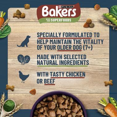 Bakers Senior Dog Food Chicken and Veg 1.1KG - Ormskirk Pets