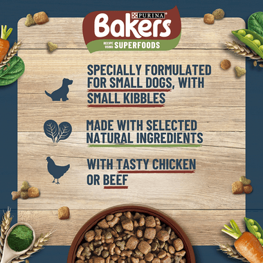 Bakers Small Dog Food Beef And Vegetable 1.1Kg - Ormskirk Pets