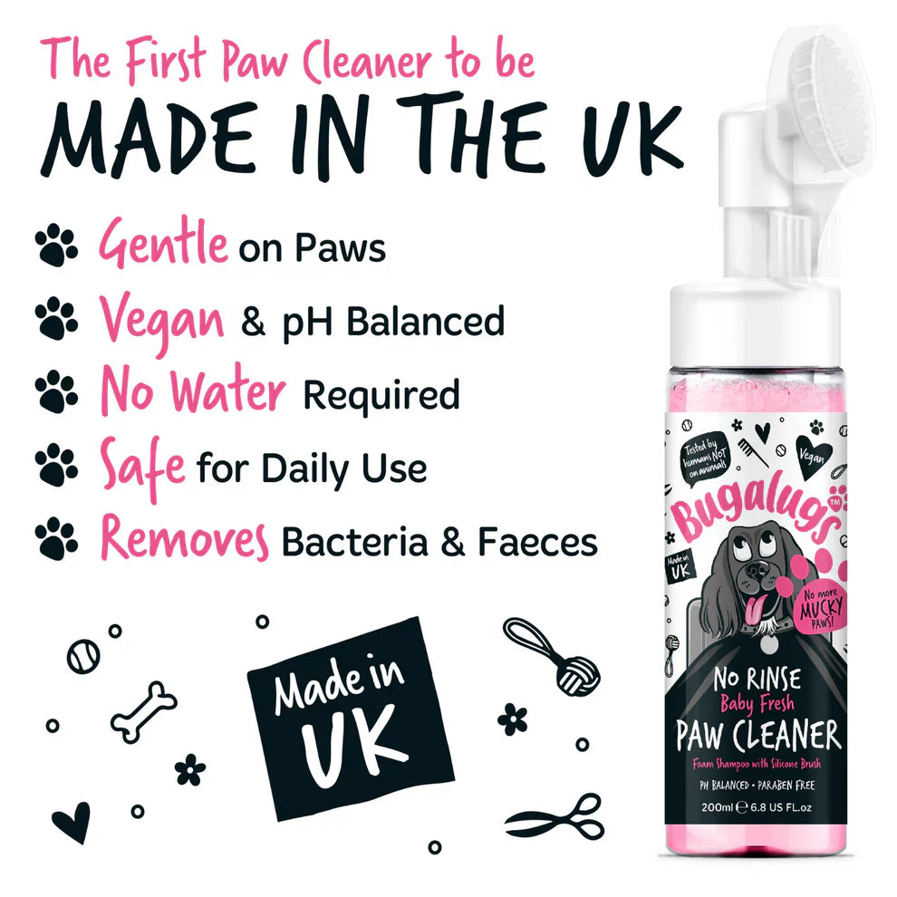 Bugalugs Baby Fresh No Rinse Paw Cleaner 200ml
