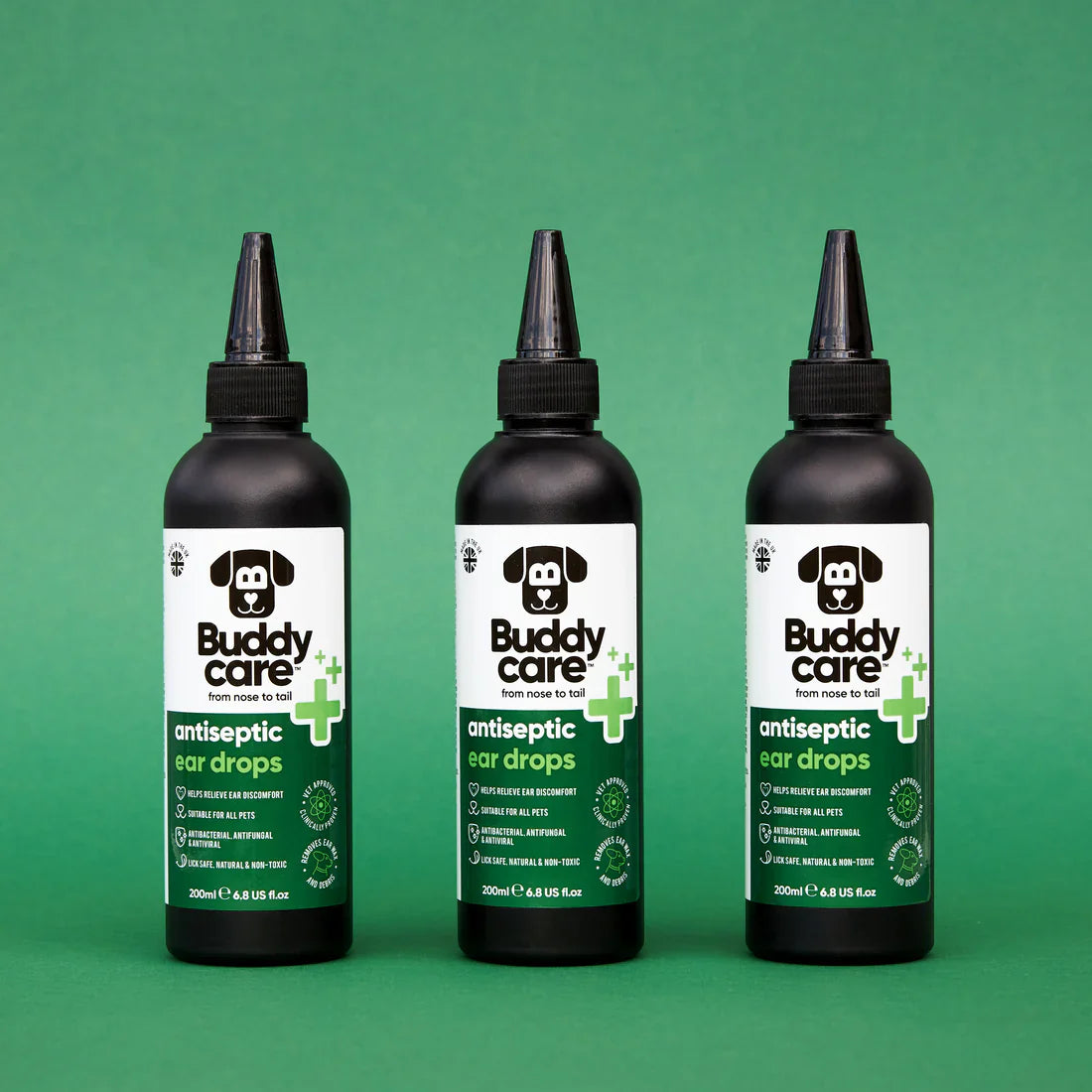 Buddycare Pet Antiseptic Ear Drops 200ml