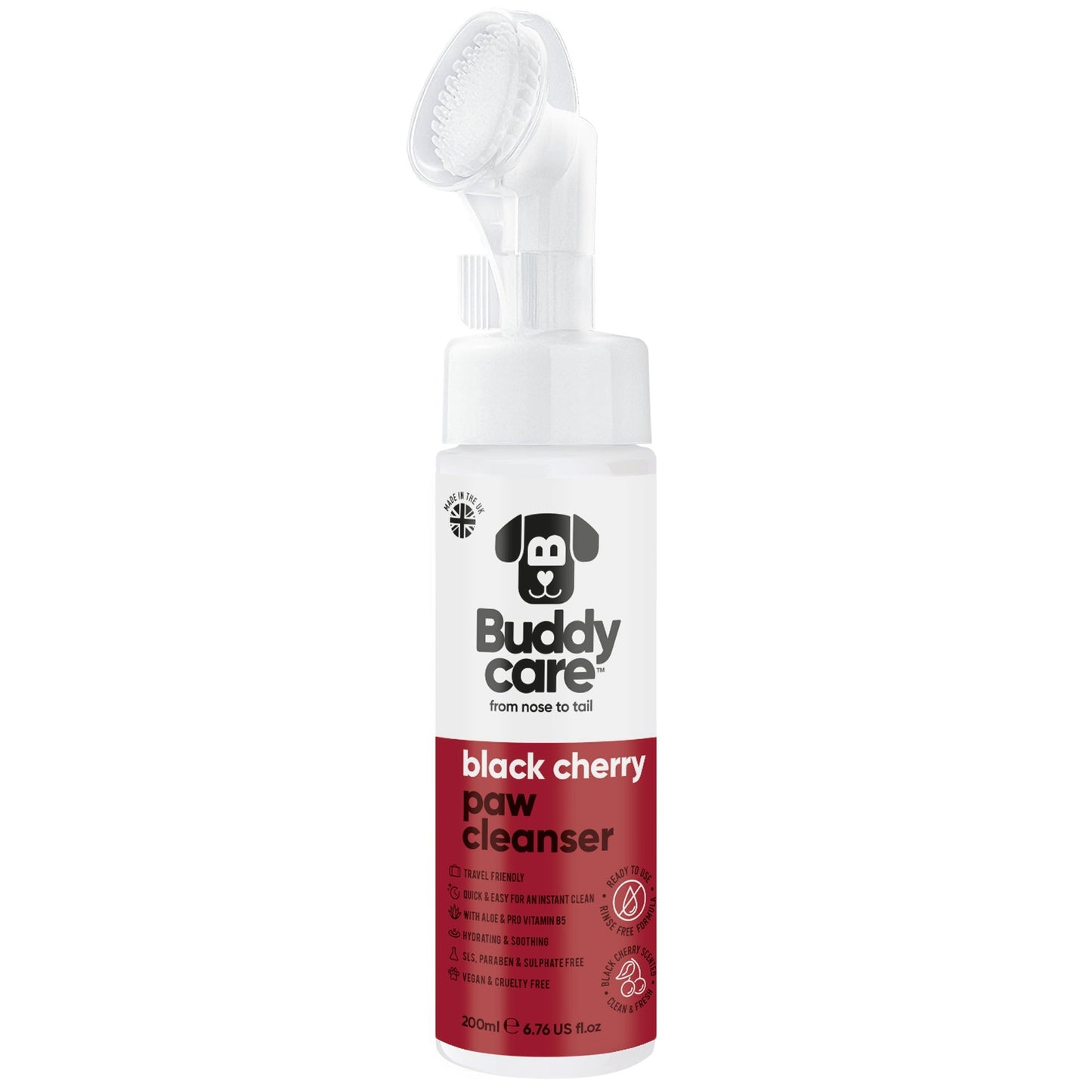 Buddycare Paw Cleanser Black Cherry 200ml