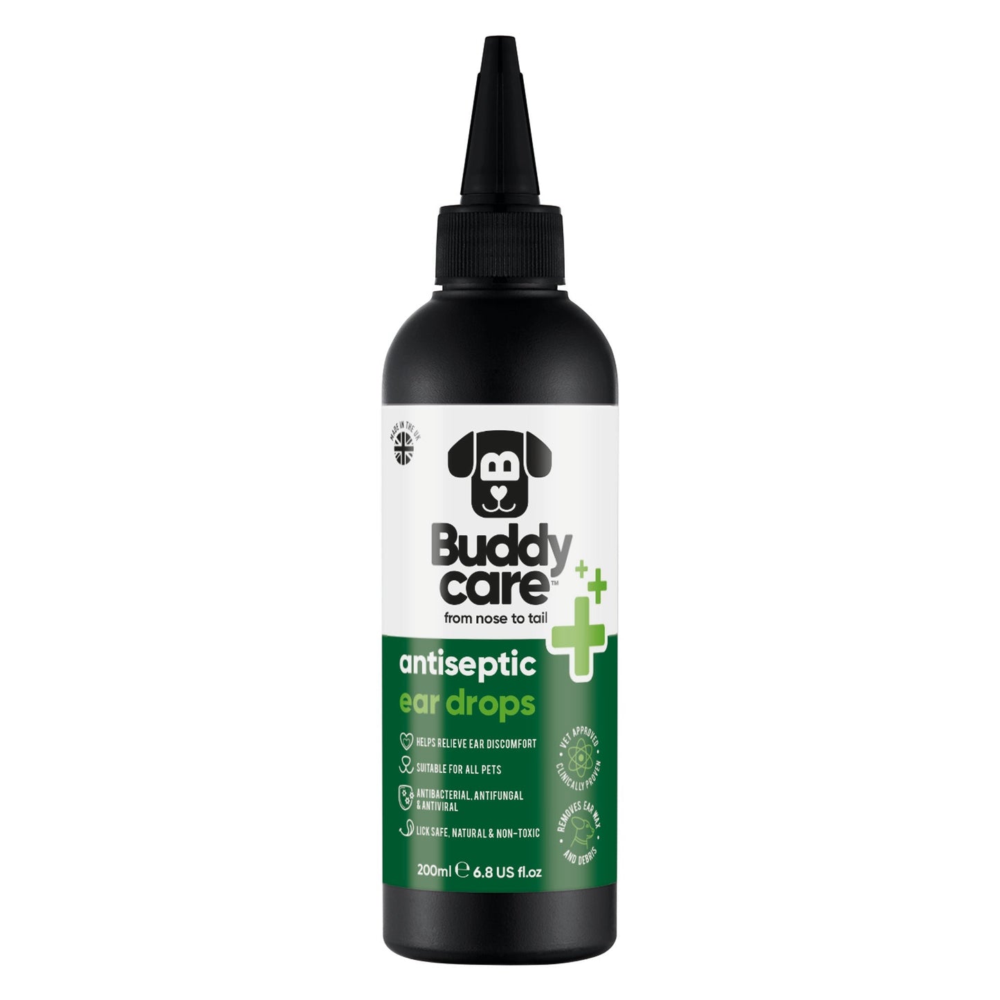 Buddycare Pet Antiseptic Ear Drops 200ml