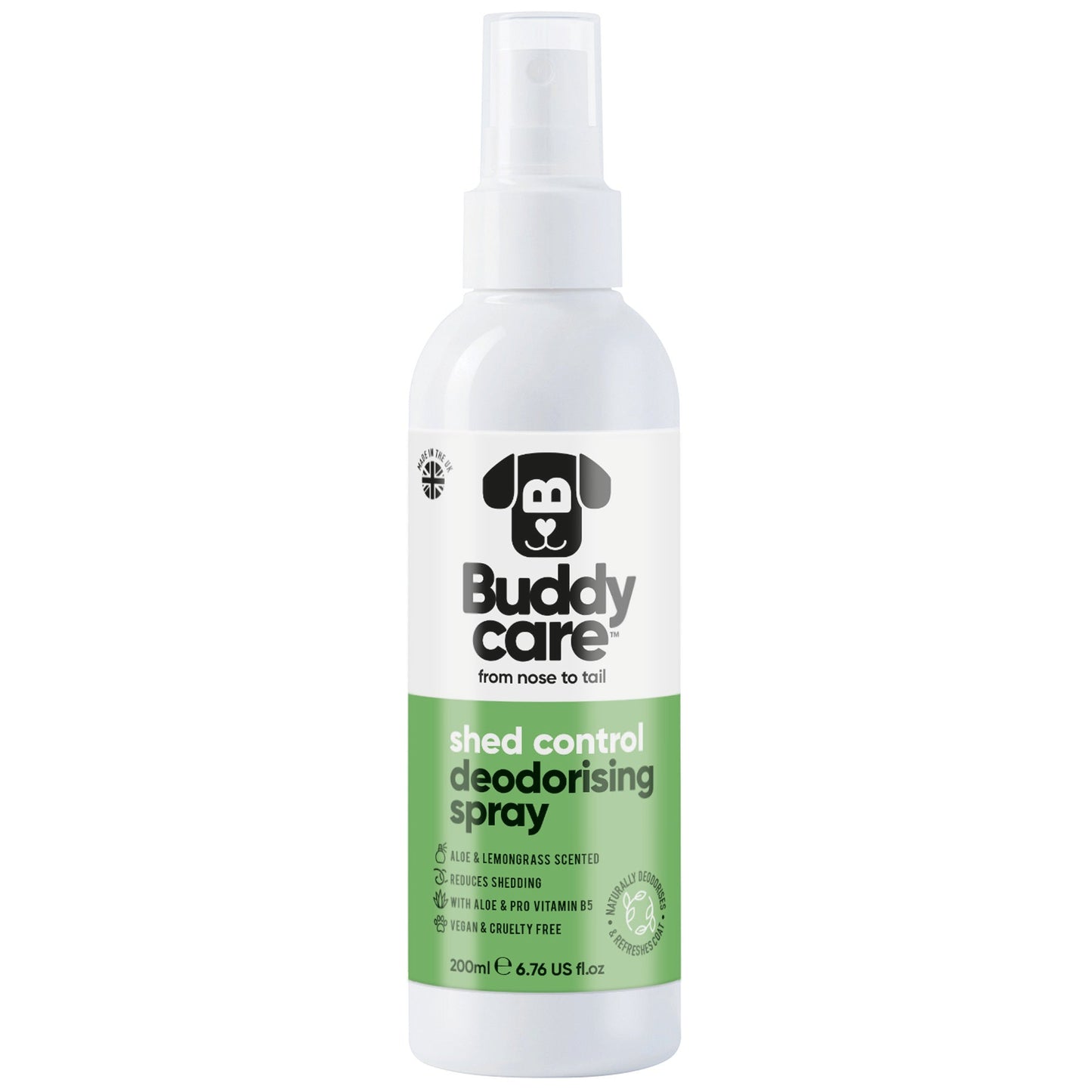 Buddycare Dog Deodorising Spray Aloe & Lemongrass 200ml