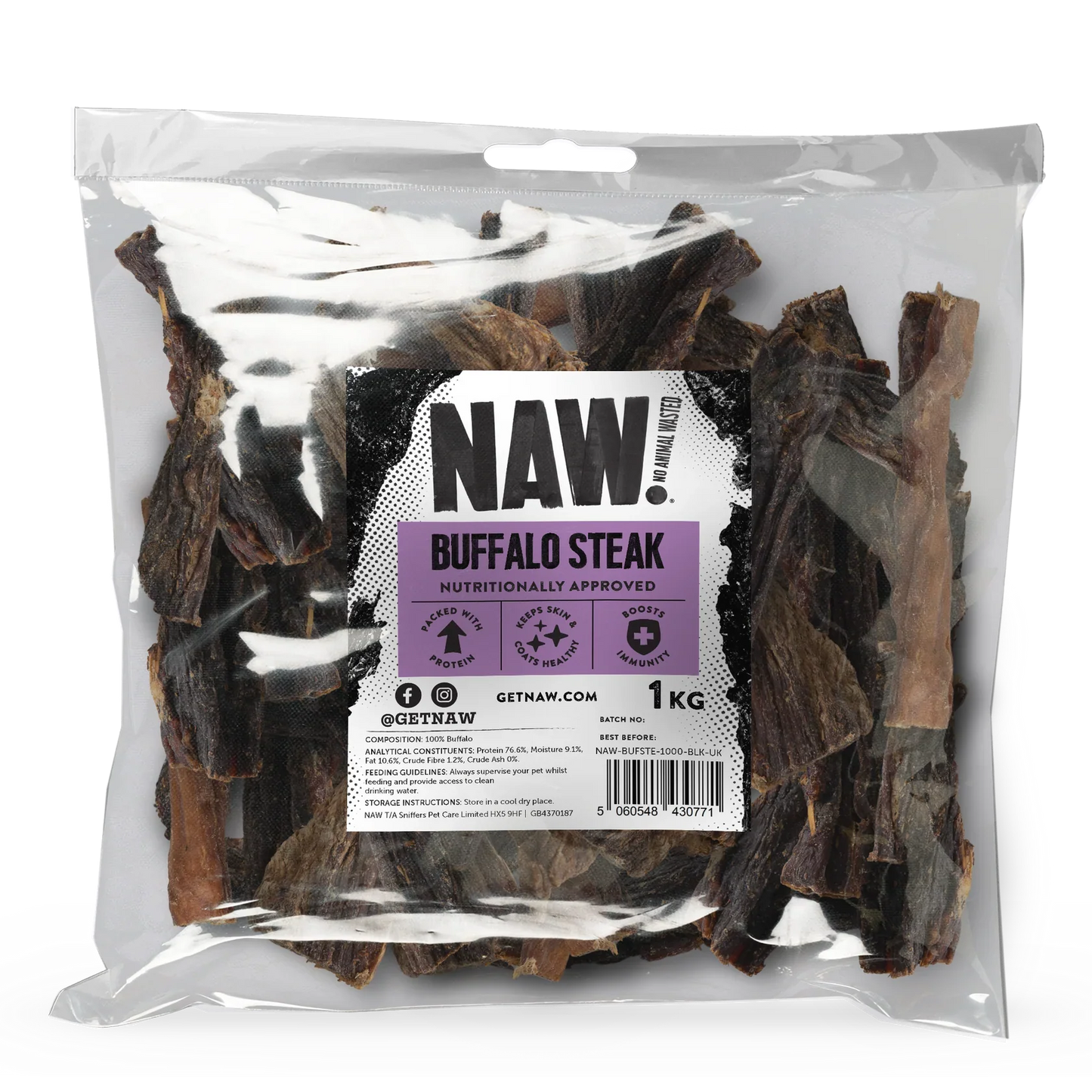 Naw Buffalo Steaks 1kg