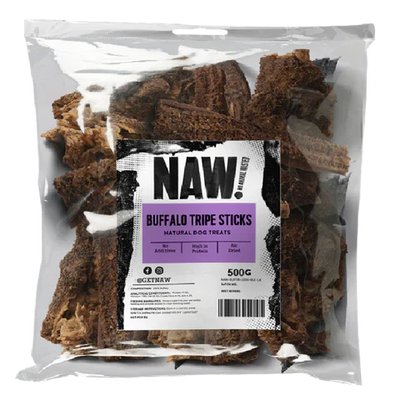 NAW Buffalo Tripe Sticks 6" 500g