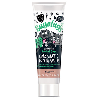 BUGALUGS ADVANCED DENTAL CARE ENZYMATIC TOOTHPASTE LIVER FLAVOUR 75G