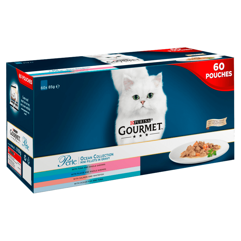 Gourmet Perle Chef's Ocean Collection In Gravy 60x85G - Ormskirk Pets