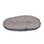 Danish Design Rustic Stripes Quilted Mattress Denim