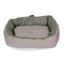 Danish Design Rustic Stripes Snuggle Bed Sage