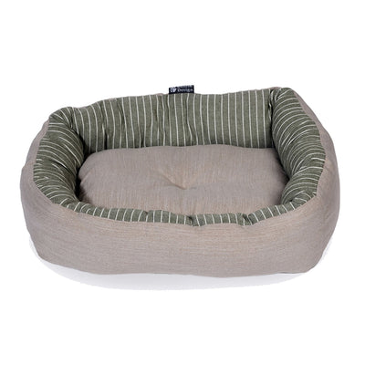 Danish Design Rustic Stripes Snuggle Bed Sage
