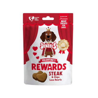 Denzel's Valentine's Steak & Chips Rewards Hearts 70g Single Bag