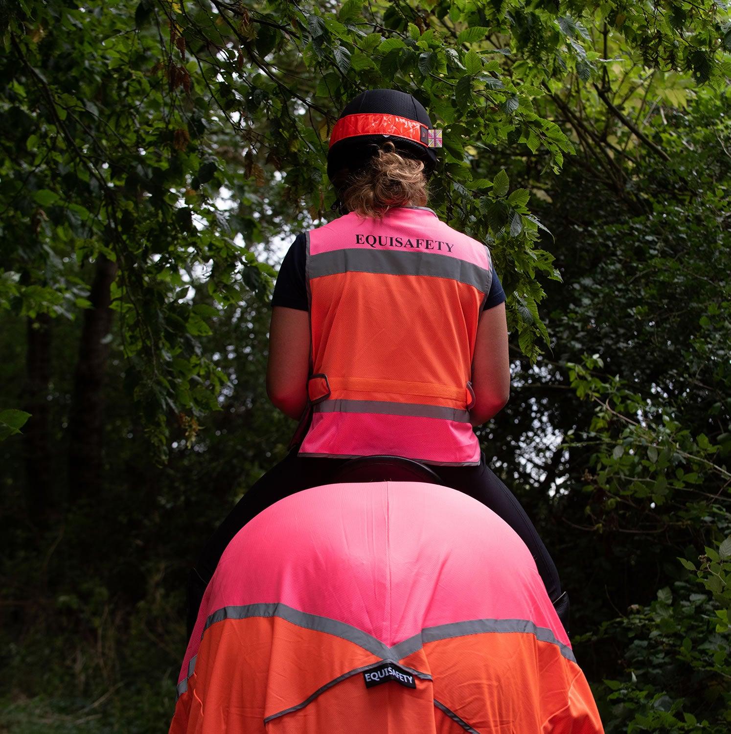 EQUISAFETY WAISTCOAT PINK/ORANGE - Ormskirk Pets