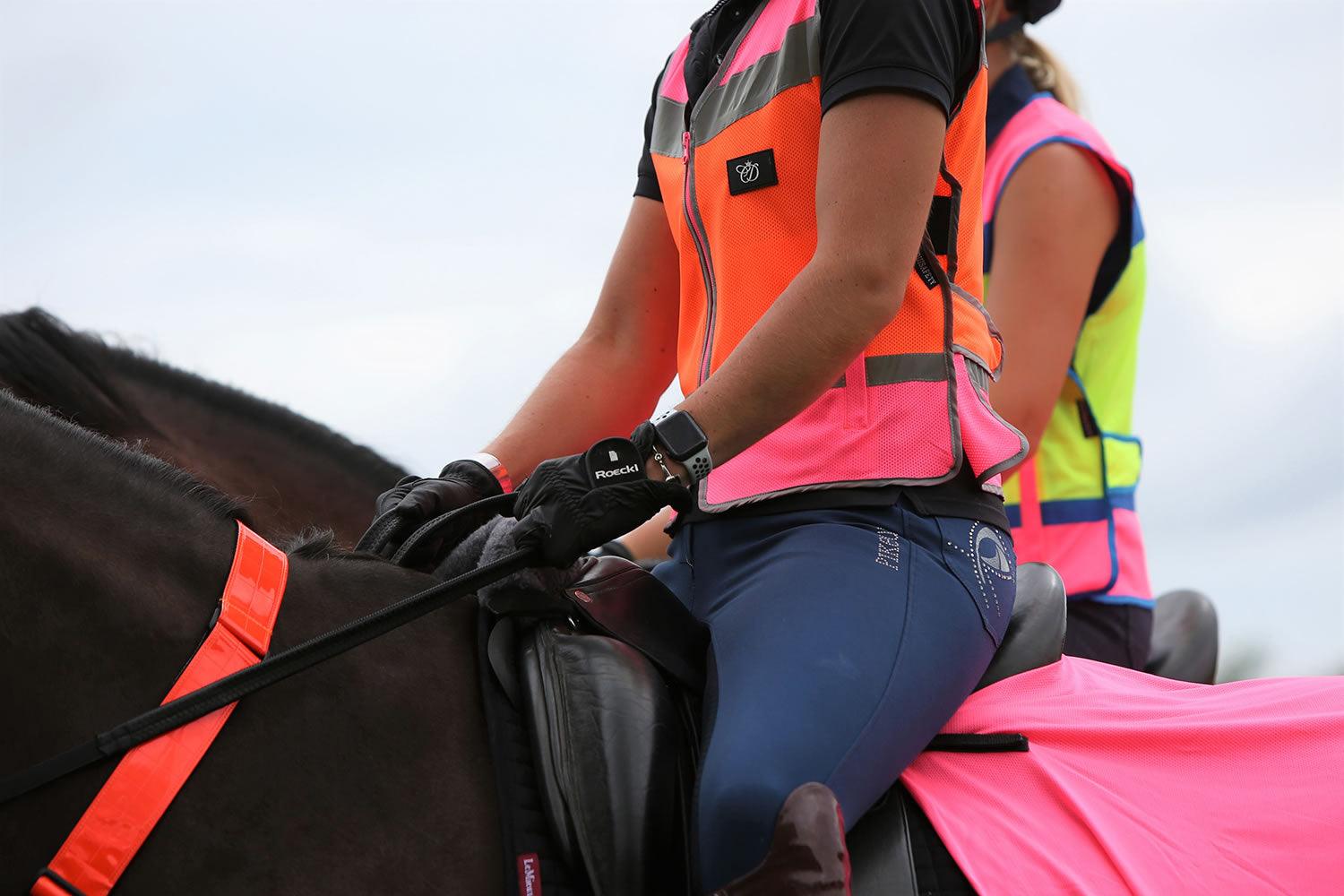 EQUISAFETY WAISTCOAT PINK/ORANGE - Ormskirk Pets