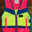 EQUISAFETY WAISTCOAT PINK/YELLOW - Ormskirk Pets